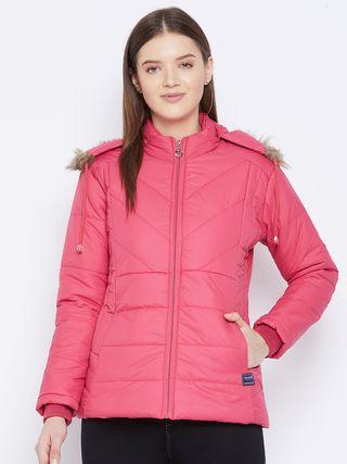 Women's Winter Wear Solid Parka Jacket