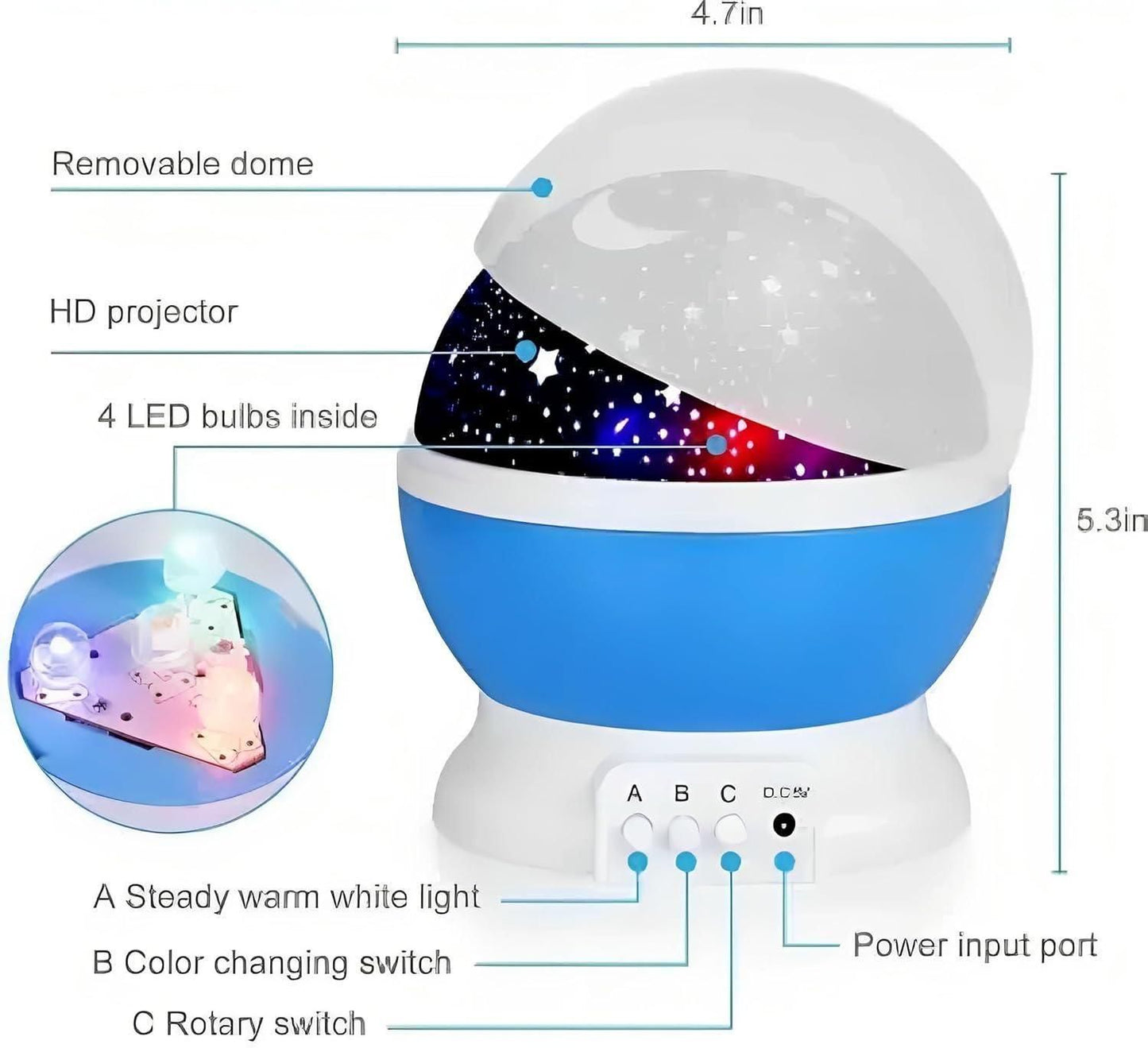 Star Moon Night Light