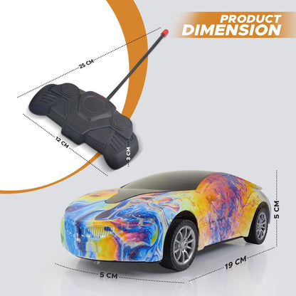 NHR Chargeable 3D Remote Control Lighting Famous Car for Kids