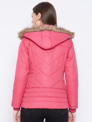 Women's Winter Wear Solid Parka Jacket