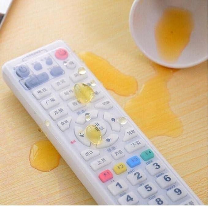 Transparent Silicone TV Remote Cover Dustproof (3 Pcs)