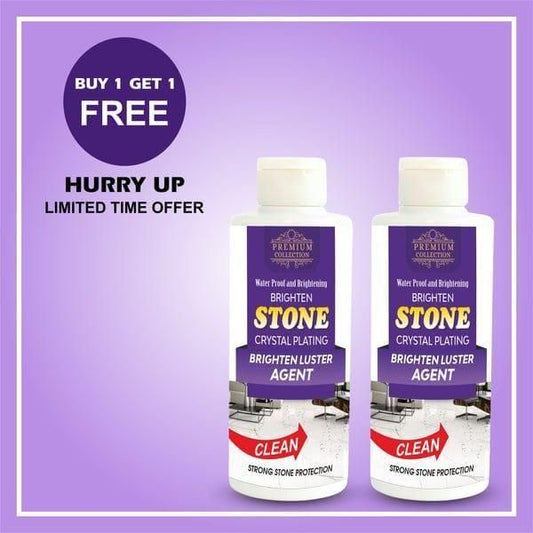 Stone Crystal Plating Luster Agent For Granite Floor Cleaner Liquid, 100ml (Pack of 2)