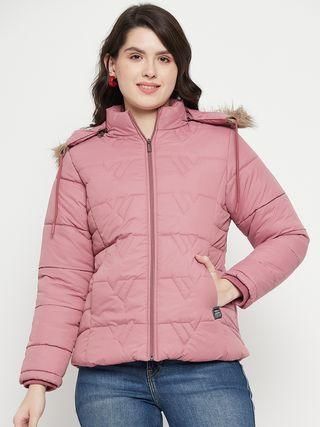 Women's Winter Wear Solid Parka Jacket