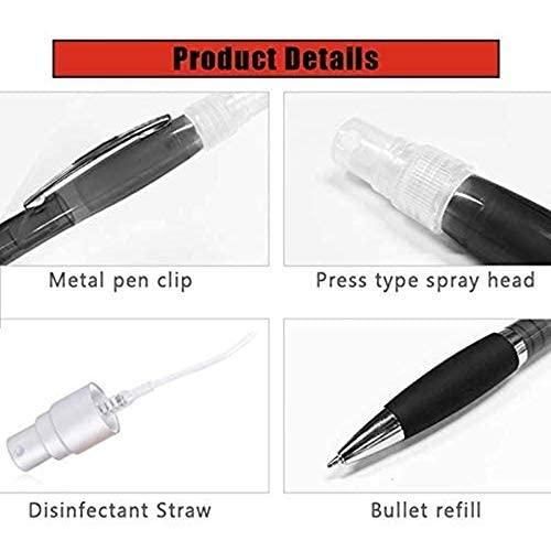 5 Pieces Portable Refillable Disinfectant Spray Pen Multicolor