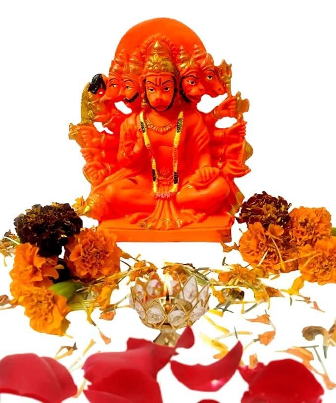 Panchmukhi Hanuman Statue for Pooja Murti