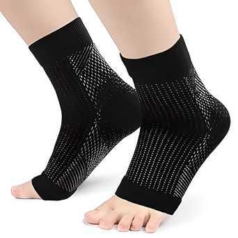 Neuropathy Socks for Women and Men for Relief Swollen Feet and Ankles ( Black color )