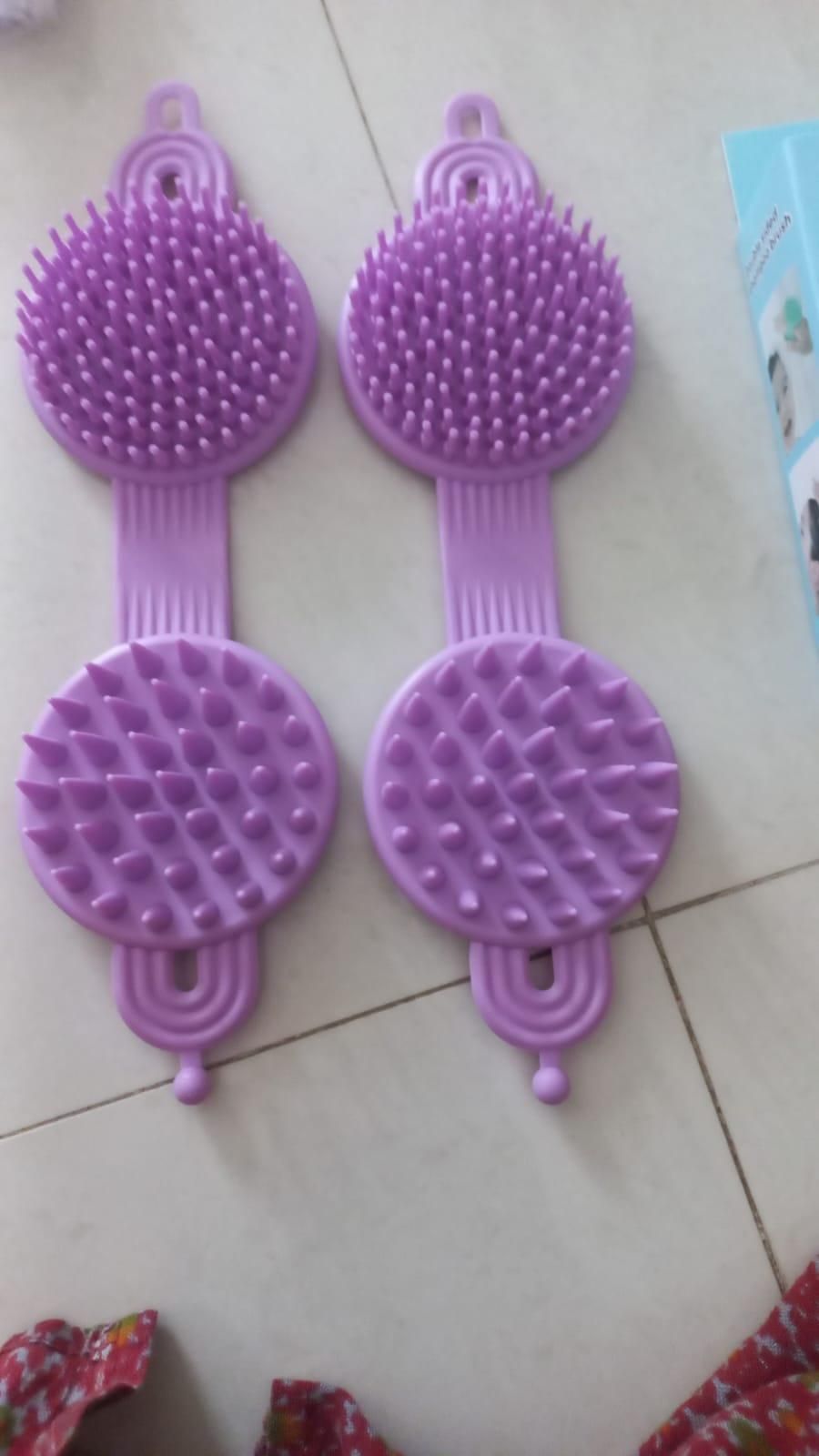 2 in 1 Bath and Shampoo Brush (Pack of 2)