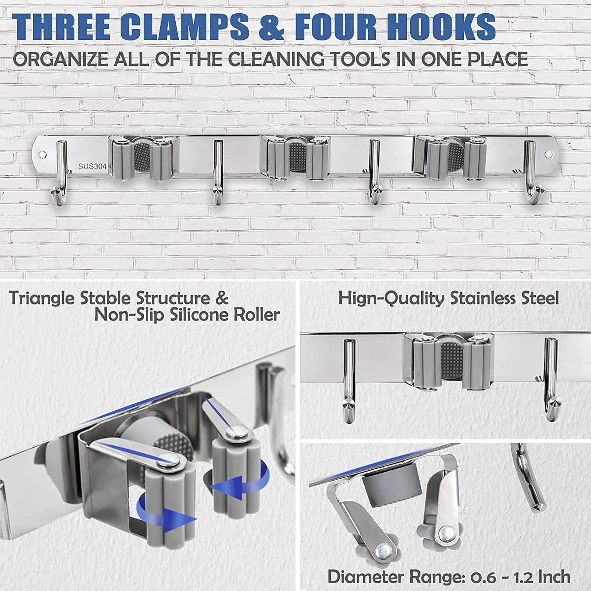 Stainless Steel Wall Mounted Storage Organizer