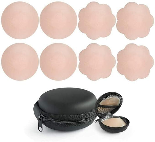 4 Pairs Nipple Covers Reusable Adhesive Nipple Covers