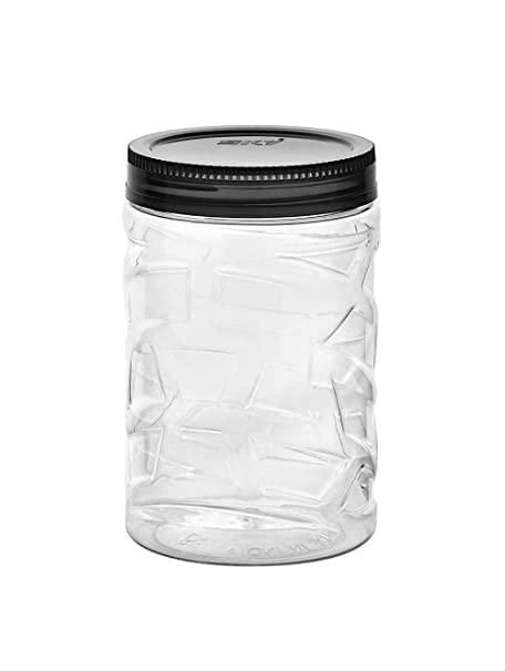 Line Print Plastic Pet Storage Jar And Container