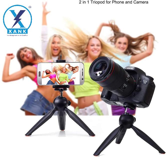 XANK YT-228 Tripod (Black, Supports Up to 1000 g)