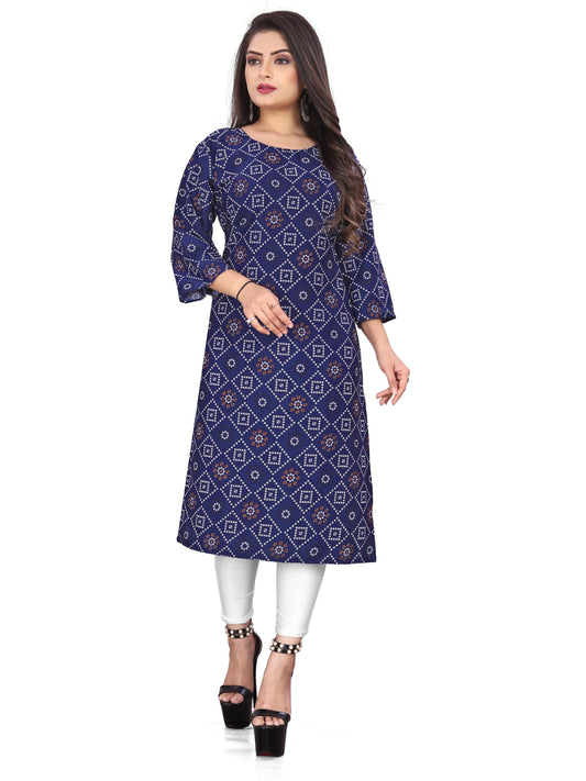 Women's Printed Crepe Kurtis�