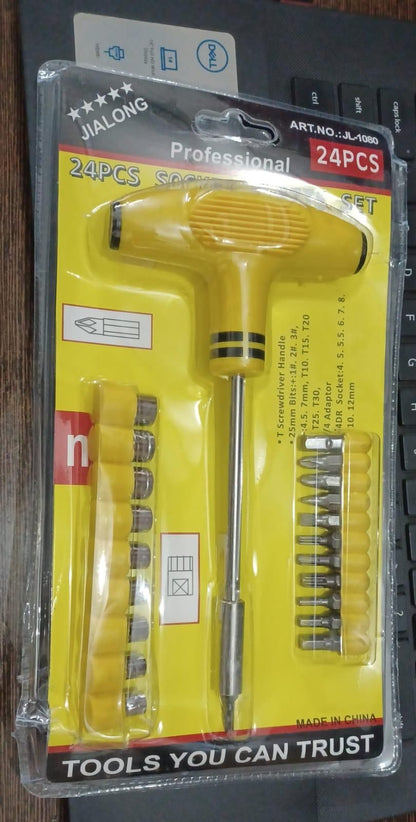 Fidato 21 Pcs Screwdriver Socket Tool Kit