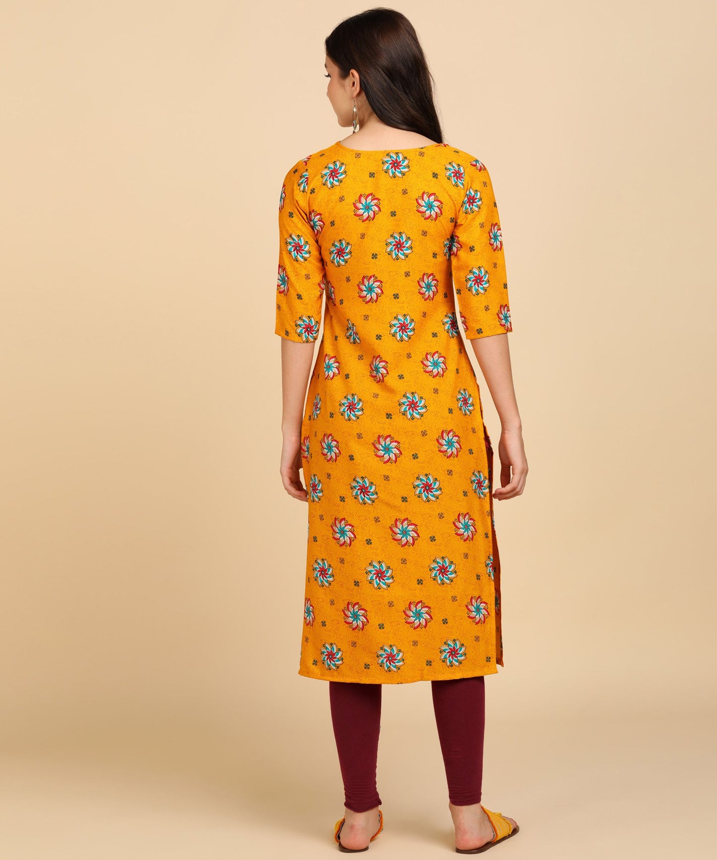 Delicate Printed American Crepe Kurti