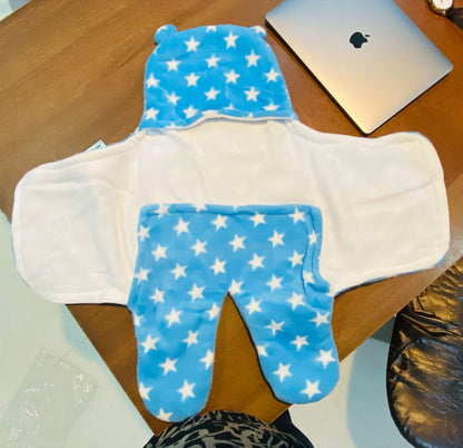 Wearable Blanket and Star Wrapper Durable Cotton for Baby Boys and Baby Girls