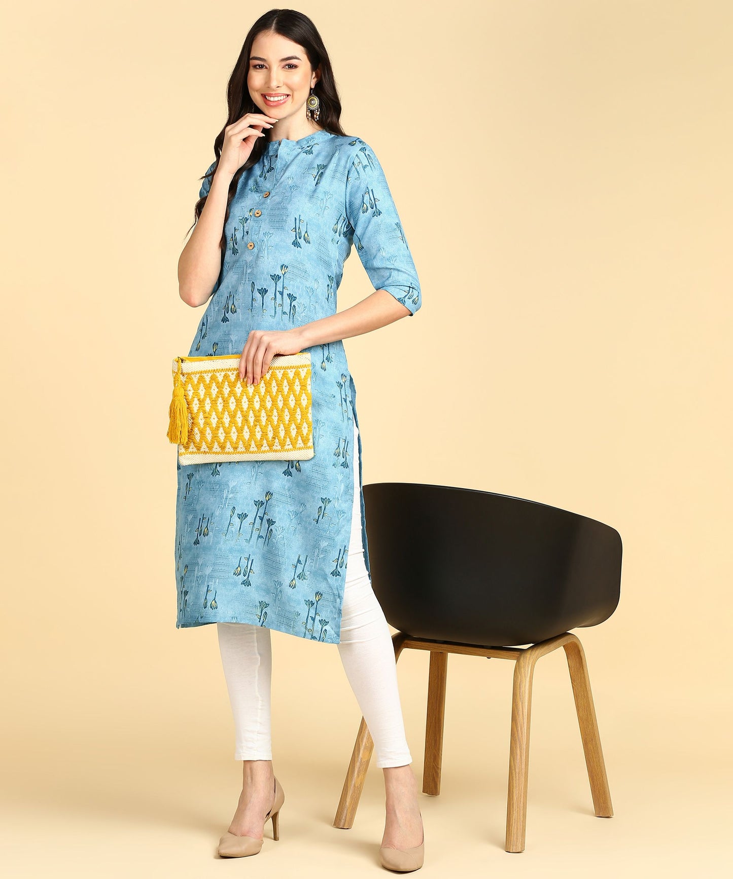 Beautiful Printed Casual Creap Kurtis