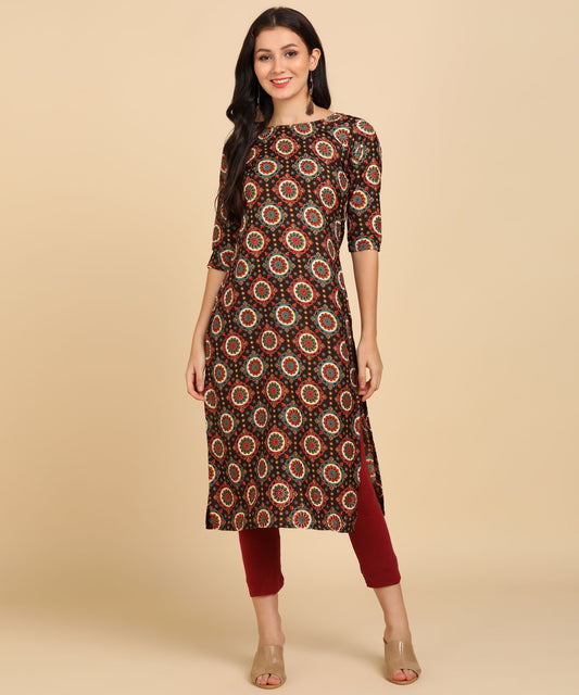 Delicate Printed American Crepe Kurti