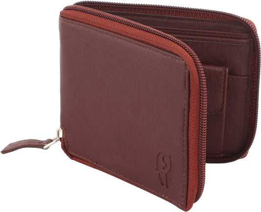 SAMTROH Girls Tan Artificial Leather Wallet (5 Card Slots)