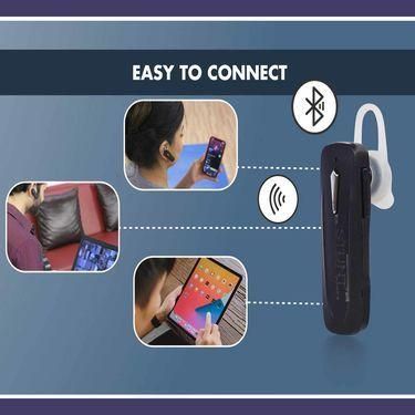 Fidato Wireless Bluetooth Single Headset With Free 2 Mobile Stands