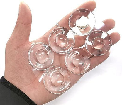 Transparent Round Silicone Door protector Stopper (Pack of 6)